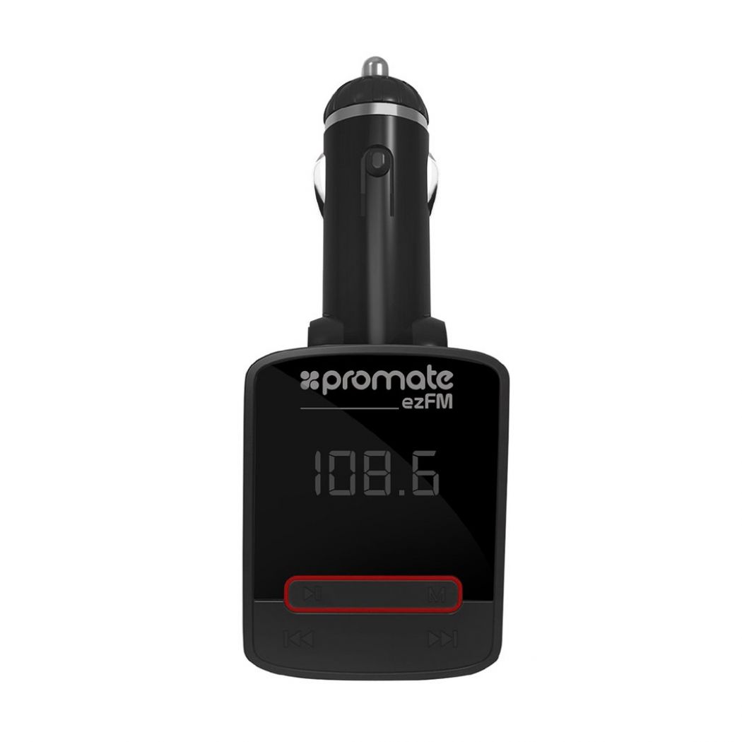 1 EZ FM Transmitter with Remote Control Promate Black in Pakistan